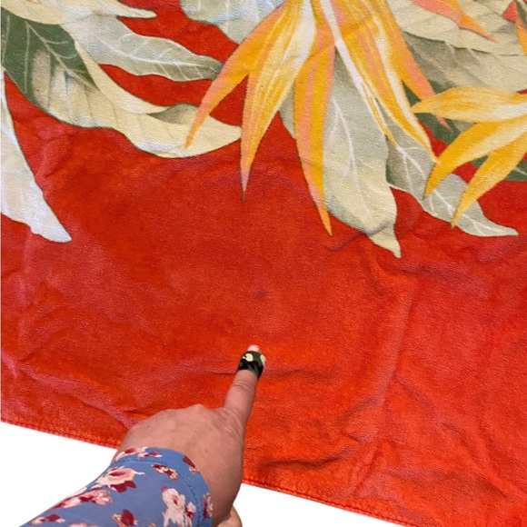 Tommy Bahama orange bird of paradise home collection oversized beach towel - Picture 3 of 6